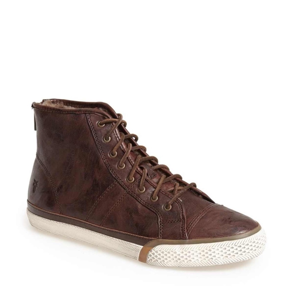 Frye Shearling/Leather High Top Sneaker